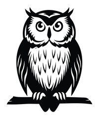 Owl vector silhouette