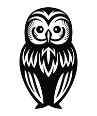 Obraz premium Owl vector silhouette