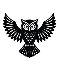 Obraz premium Owl vector silhouette