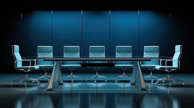 Empty meeting room with scattered budget papers and vacant chairs, symbolizing the aftermath of intense decision-making and strategic planning sessions.
