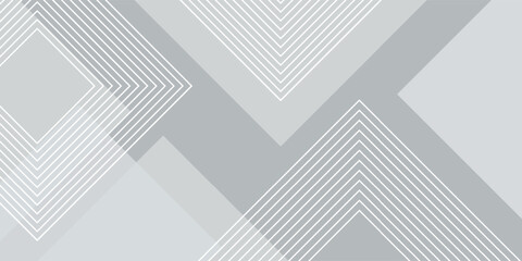 Abstract white geometric shape futuristic background. Eps10 vector