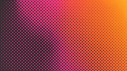 abstract halftone background pink and orange