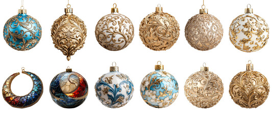 Set luxury Christmas ball