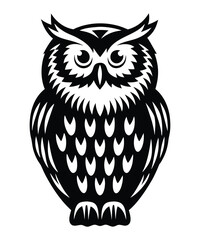 Owl vector silhouette