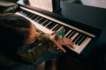 Woman Playing Piano