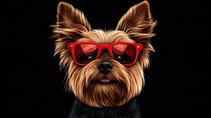 Yorkshire Terrier in Sunglasses