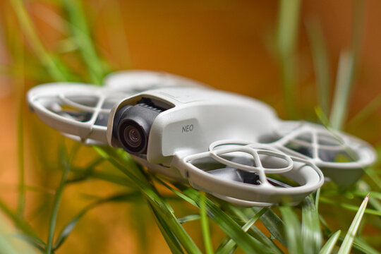 Tomsk, Russia - December 08, 2024: Quadcopter DJI Neo.