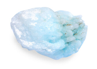 Beautiful crystal isolated on white. Natural gemstone