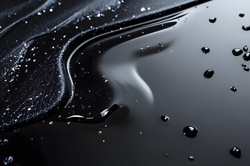 The texture wallpaper of spilled mercury creates a cold and dangerous feeling, suitable for use in environmental or health education materials to warn about the dangers of chemicals.