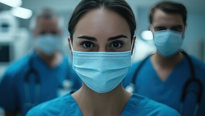 Medical Professionals in Scrubs