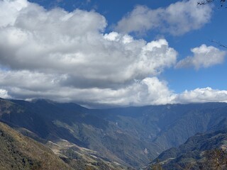 Fototapeta premium mountains and clouds