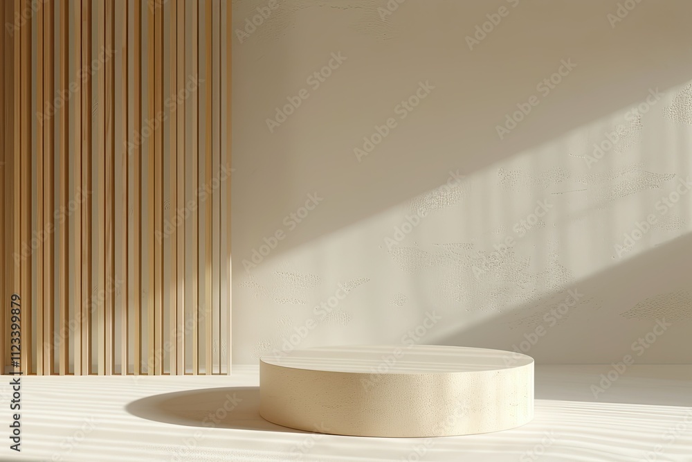Aufkleber premium quality image of modern minimal platform for product display and presentation