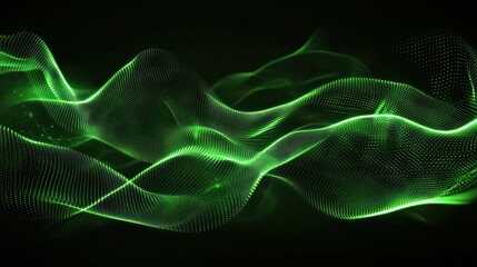 Fototapeta premium Abstract Green Wave