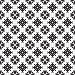 Fototapeta premium simple flowers seamless pattern design for decorating, wallpaper, wrapping paper, fabric, backdrop and etc.