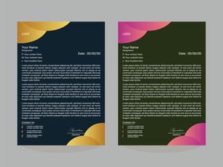 Professional Letterhead Design, Template
