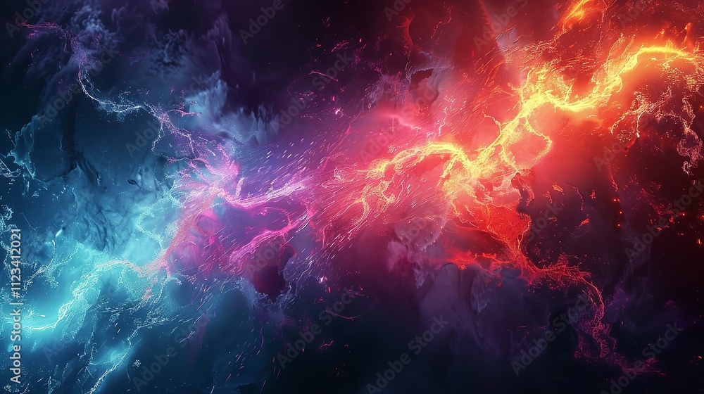 Aufkleber modern futuristic pattern marble translucent colors texture. multicolor dynamic background mixing li