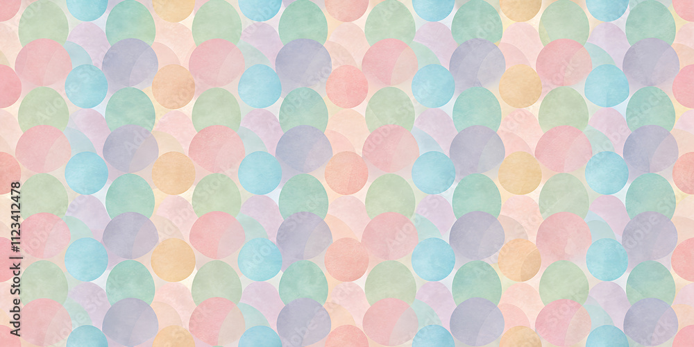Aufkleber soft pastel circles create a calming and playful background texture for creative projects and design