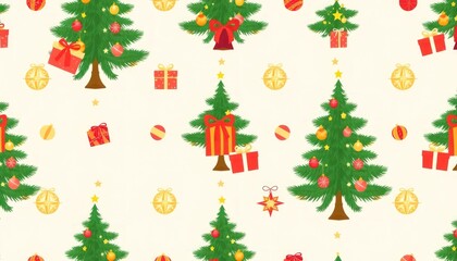 Obraz premium merry christmas, merry, easter seamless pattern, merry christmas pattern 2025, merry christmas 2025, merry christmas wallpaper, gift box.
