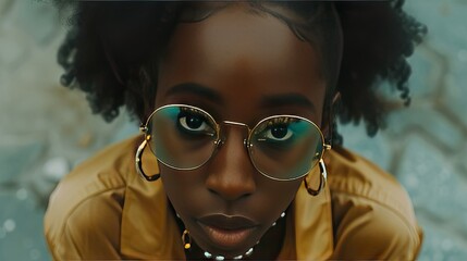 The glasses become a window to her soul, revealing her passion for knowledge and thirst for discovery.