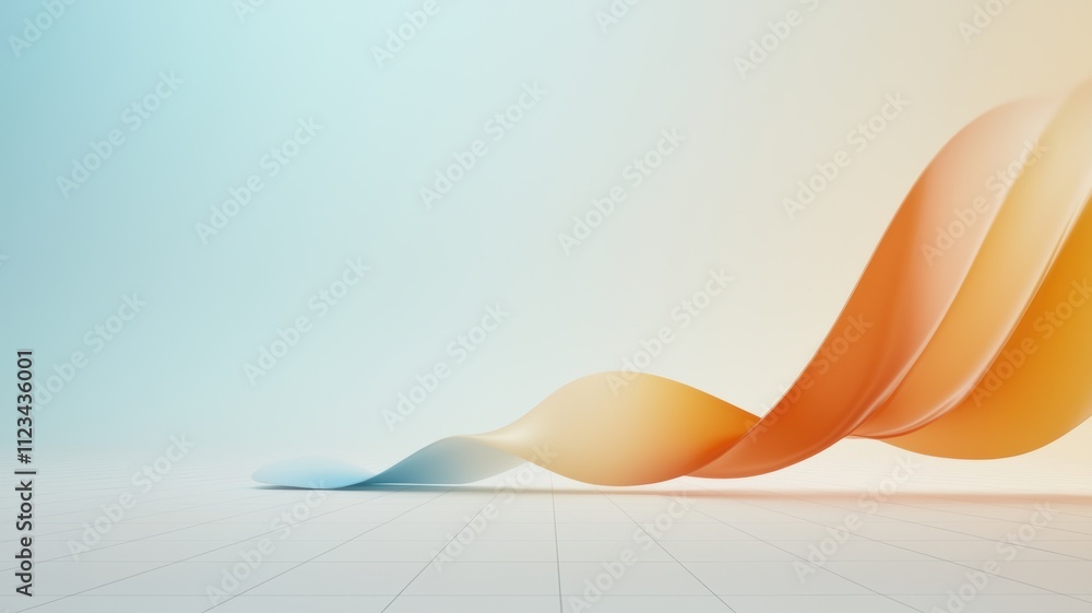 Poster lithium, swap, supply, abstract colorful waves on a smooth surface with a gradient background.