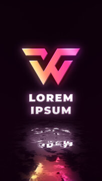 Rotating 3D Text Vertical Logo Reveal MOGRT 37