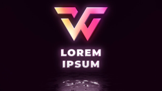 Rotating 3D Text Horizontal Logo Reveal MOGRT 36