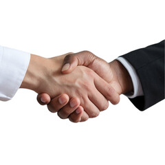 Fototapeta premium Handshake between two businessmen