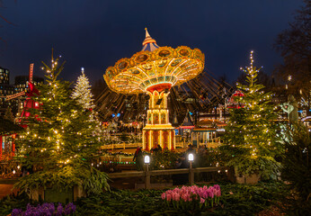 Christmas Lights in Copenhagen, Denmark