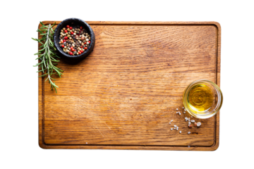 Cutting board and seasonings