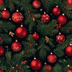 Fototapeta premium Christmas tree and house