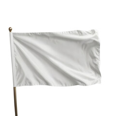 3D Render White Flag Element Icon Bandeira Branca PNG 
