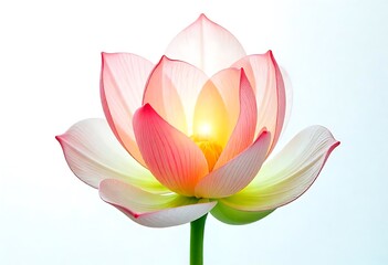 Obraz premium lotus flower isolated on white background 