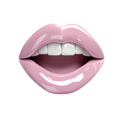 Obraz premium lips isolated on white