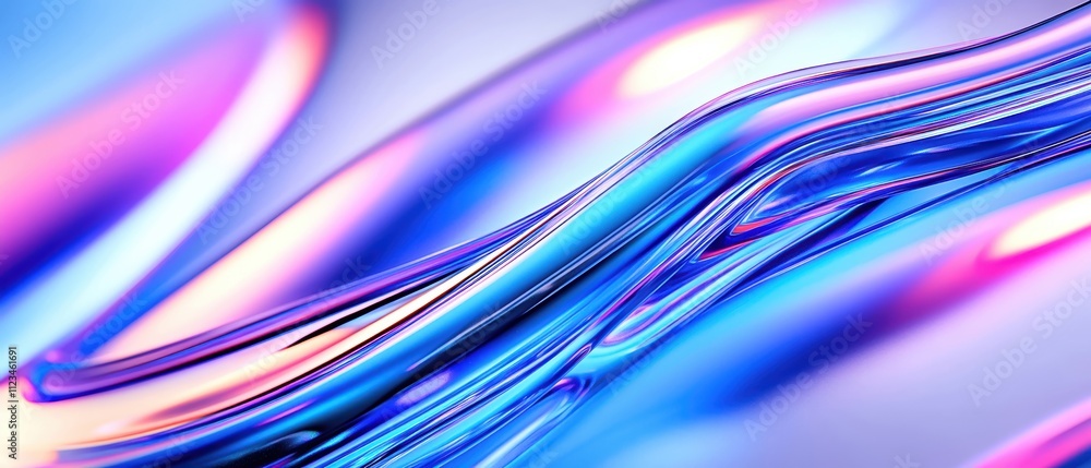 Wall mural Abstract flowing patterns in vibrant colors creating a visually stunning backdrop.