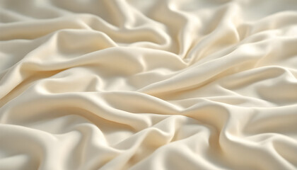 Obraz premium Soft Fabric in Light Cream Tones with Gentle Folds and Shadows