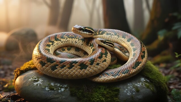 snake in a forest