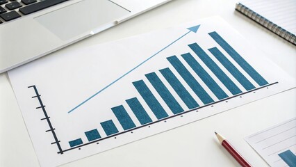 Colored Charts, Graphs, and Tables on White Background: Data Visualization.