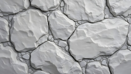 Fototapeta premium Natural Stone Texture in Shades of Gray and White with Rough Details