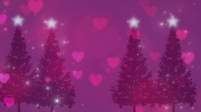 Marry Christmas and Happy new year, christmas tree in the snow