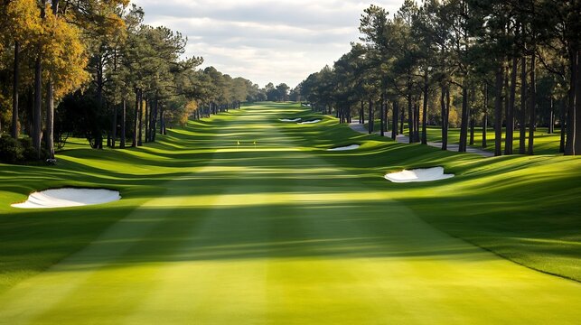 Picturesque Golf Course Showcasing Scenic Gameplay and Recreational Enjoyment