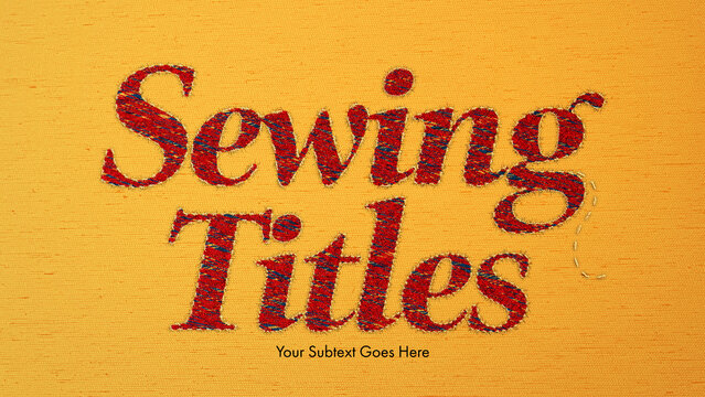 Sewing Titles
