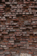 Fototapeta premium view of the old brick wall