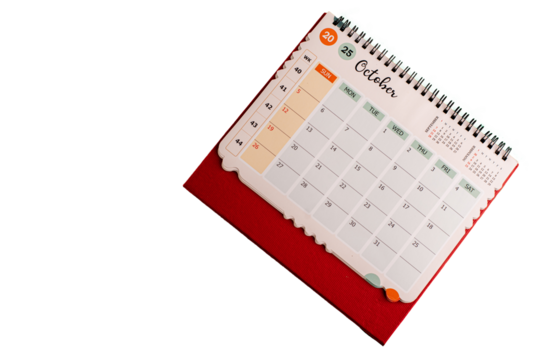 November 2024 calendar. Page of the annual business desk month calendar isolated on transparent png
