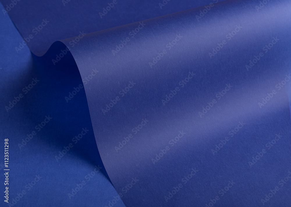 Leinwandbilder elegant royal blue tracing paper background with a matte finish and subtle gradient. translucent