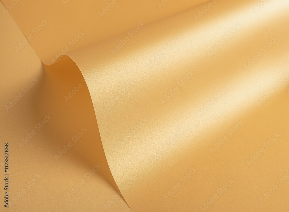 Leinwandbilder elegant yellow paper background with a fine texture and subtle wavy folds. featuring a sleek and