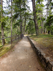 Scenic view of trail passing through provincial Parks in British Colombia, Canada