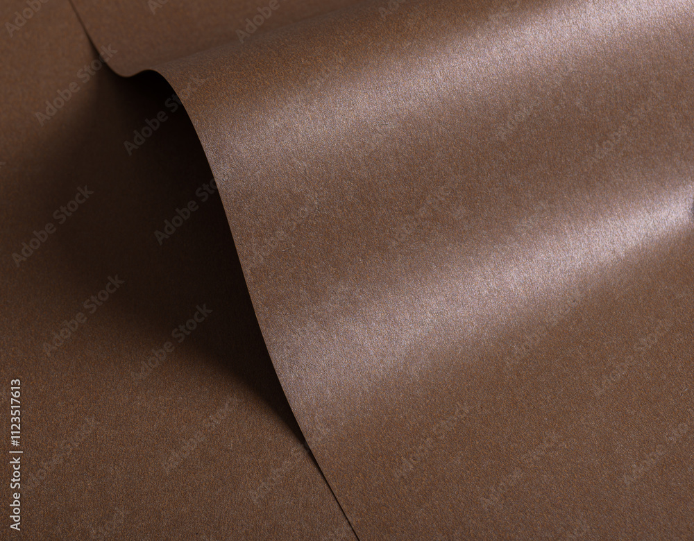 Poster glossy mocha mousse paper background with a sleek, shimmering texture. minimalist and modern design
