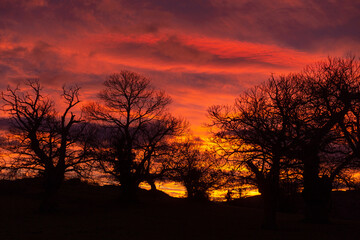lever de soleil Ard&egrave;che France 