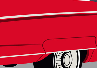Retro Cadillac Eldorado Cuba - grafika wektorowy  © DżumA