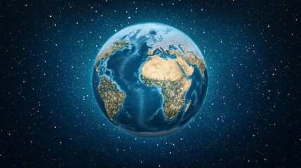 Obraz premium A stunning view of Earth from space.